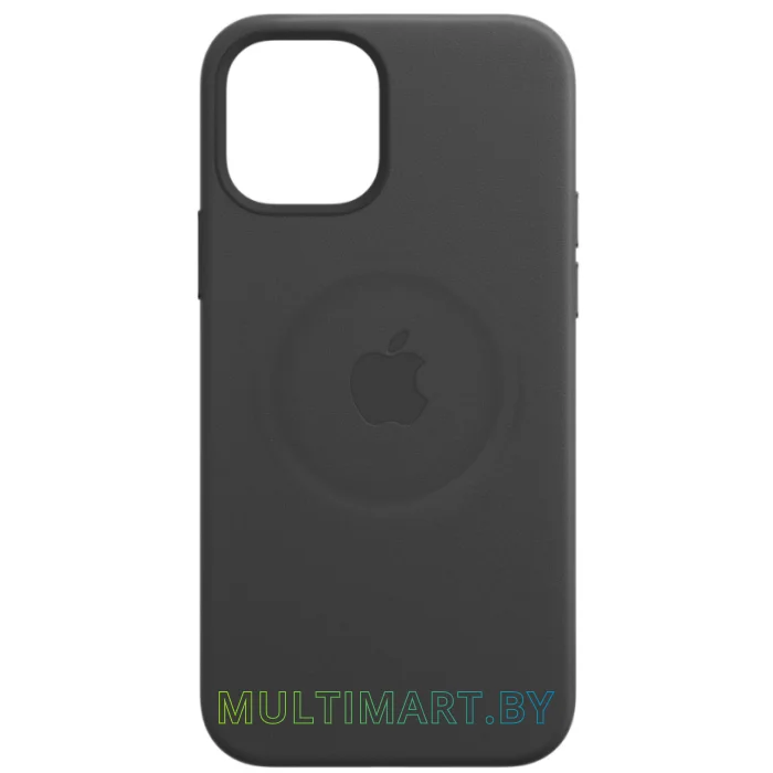Чехол для телефона Apple MagSafe Leather Case для iPhone 12 mini (черный)